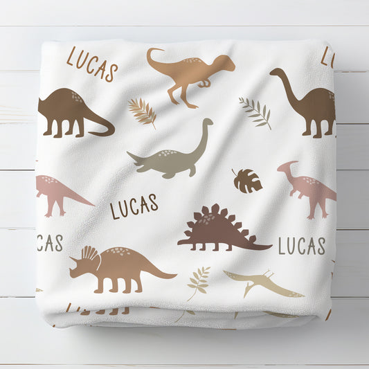 Personalised Dinosaur Blanket