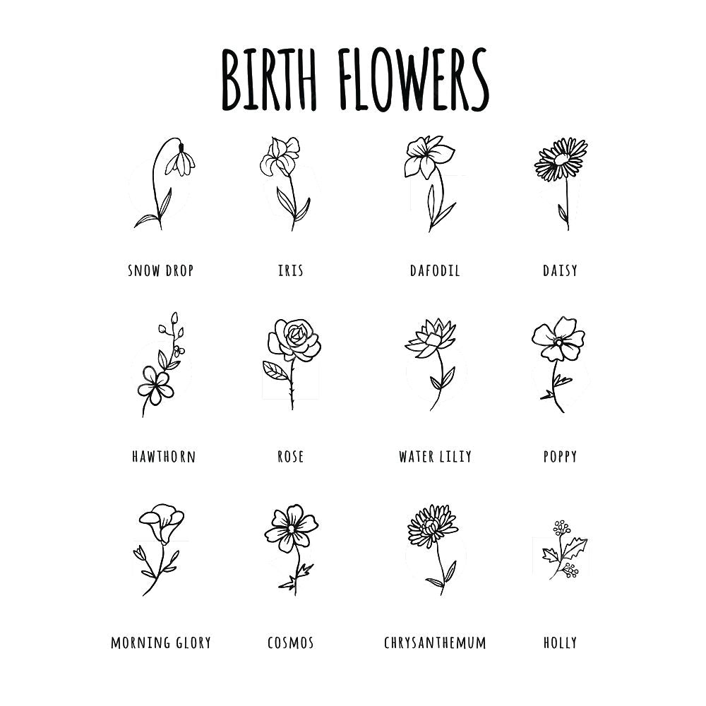 February Birth Flower - Violet Temporary Tattoos – SLATE Boutique & Gifts